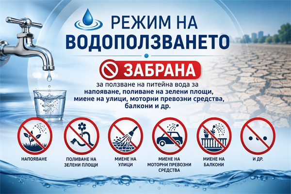 Режим на водоползване в село Голяма Брестница